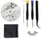 Eyeglass Repair Kit with Anti Slip Glasses Nose Pad Replacement and Glasses Screws, Tool Kits for Sunglass, Eye Glass Repairing Kit with Eyeglass Screws and Nose Pads, Eye Glass Screwdriver Kits