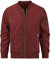YOUTHUP Herren Jacke Leichte Übergangsjacke mit Ärmeltasche Sommerjacke Regular Fit Freizeit Bomberjacke, Rot, XL