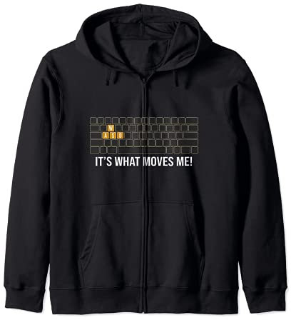 Cool WASD PC Gamer keyboard - Funny Its what Moves Me Gaming Kapuzenjacke
