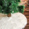 Deggodech 150cm Weihnachtsbaum Röcke Weiß Plüsch Weihnachtsbaum Rock Groß Weißer Rund Weihnachtsbaumdecke Fell Christbaumständer Teppich für Weihnachtsfeiertag Dekorationen (Weiß, 150cm/59zoll)