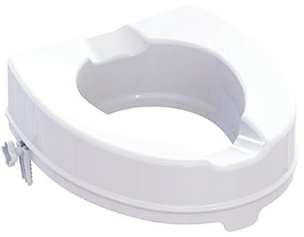 FabaCare Toilettensitzerhöhung Smart, Toilettenaufsatz, WC-Sitz bis 225 kg belastbar, 10 cm ohne Deckel
