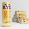 KYO Lot de 8 Canettes 33cl Kombucha Citron Gingembre Bio - Pétillant - faible en sucre - sans alcool et artisanal