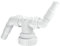 Twin Hose Connector , Size: 40 mm, Colour: White, Material: Polypropylene, 1 in Pack
