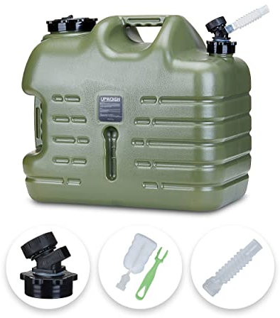 UPWOIGH Water Container, 25L Big Water Jug, Truly No Leakage Water Storage, Military Green Water Tank,BPA Free Portable Water Containers for Camping