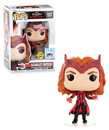 Funko Pop! Marvel: Doctor Strange in The Multiverse of Madness - Scarlet Witch (Glows in The Dark) (Special Edition) #1007 Bobble-Head Vinyl Figure