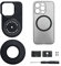 JJC Objektivfilter-Adapter und Gegenlichtblende, Filmmaking-Set für iPhone 13 Pro, Enhance Mobile Video, 1/4-Zoll-20 Innengewinde & Kaltschuh-Halterung, ausziehbar (49 mm)