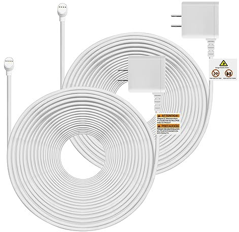 iMah Ladekabel, kompatibel mit iMah Nest Cam (Akku), 10 m, 2 Stück