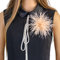 Broche en plumes d'autruche naturelle pour femme - Broche en plume - Broche en forme de fleur - Accessoire pour robe - Accessoire pour costume - Pour mariage, fête, festival - Doré champagne