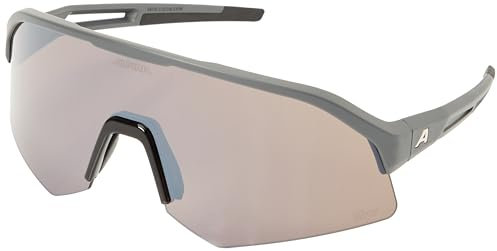 ALPINA Unisex Sonic HR Q-LITE - Stylische Sportbrille, schnelle Brille für Damen und Herren, midnight-grey matt