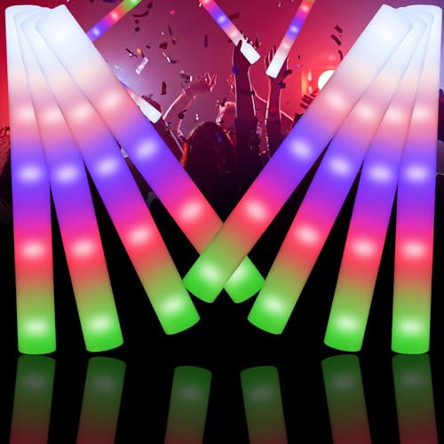 Anosuwa 36cs 5 colors Led Schaumstoff Leuchtstab,Leuchtstab für Konzerte,Led Spielzeug Kinder,knicklichter party set party led spielzeug kinder,Für Hochzeiten, Partys,Geburtstage, Feste