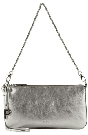 Picard Abendtasche Auguri 5528 für Damen aus Rindsleder in der Farbe Silber, 26 x 13 x 4,5 cm, 552833F017