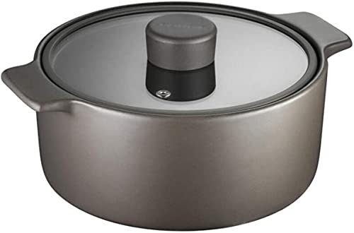 Cazuela De Terracota Cazuela De Cerámica Olla De Barro Olla De Barro Superficie Esmaltada Lisa Sin Decoloración 2.5l