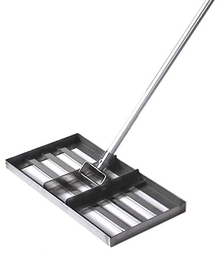 Golf Garden Grass Level, Rasennivellierrechen, Robustes Rasen-Push-Level-Werkzeug aus Edelstahl mit großer Kapazität und 43-Zoll-Griff