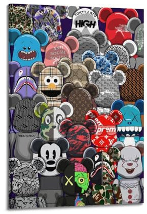 TULAOJI Kaw Poster, Hypebeast, Wandkunst, Wohnzimmer, Schlafzimmer, Poster, Gemälde, dekorativer Maldruck, Leinwand, 20 x 30 cm