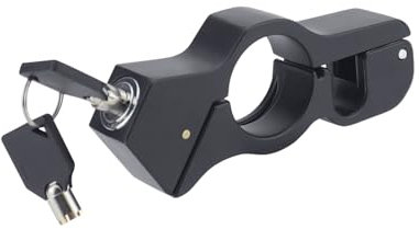 Shkalacar Verrouillage du Guidon de Moto, Verrou de poignée de Guidon de Moto,Casque Antivol Robuste et Verrou de Frein pour Sécuriser Le vélo, Le Scooter, Le Cyclomoteur, Le VTT