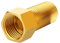 Fascetta Brass Threaded Pipe Fitting 50mm 1/2 Pt Male X 1/2 Pt Female Adapter Water Pipe Extension Joint Female Male Thread Pipe Corrosion Resistant Brass Hose Connector for Connect Pipes