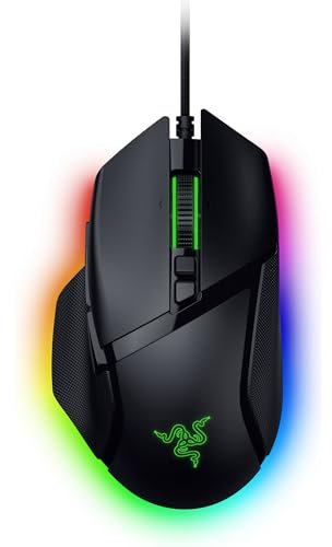 Razer Basilisk V3 35K - Ratón ergonómico con Cable para Juegos Totalmente Personalizable - Sensor óptico Focus Pro 35K (Rueda de inclinación HyperScroll, iluminación Chroma de 11 Zonas) Negro