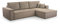FurniShop24 Ecksofa mit Schlaffunktion und Bettkasten - Eckcouch L-förmige zum Wohnzimmer, Klappsofa - Schlafcouch Minimalistisches Design, Schlafsofa Mango L: Cappuccino, Ecksofa Rechts