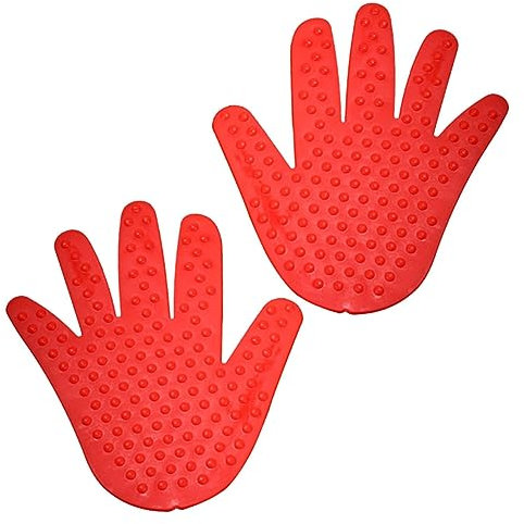 TOYANDONA Handabdruck-pakete Massagepunkt-handabdruck Koordinationstrainings-requisiten Lehrmaterial Für Junge Mädchen Rot