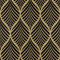 AMIGO Selbstklebende Vinyl-Tapete Schwarz-Gold-Gestreift - Abwaschbare & Ablösbare Wandfolie für Küchenrückwand, Möbel, Wohnzimmer oder Schlafzimmer 44.5x1000cm