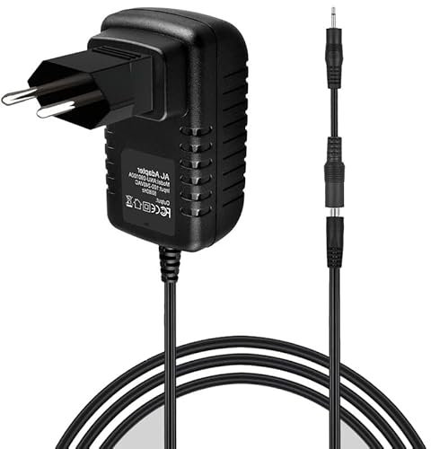 Uootery Adaptateur AC-DC 9V 0.5A 500mA pour Alimentation Secteur Jack mâle 3.5mm Pointe Positive