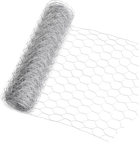 Chicken Wire 16M, Chicken Wire Mesh Roll, Outdoor Anti-Rust Hexagonal Galvanized Chicken Wire Fencing, Chicken Wire Mesh for Pet Rabbit Chicken Fencing