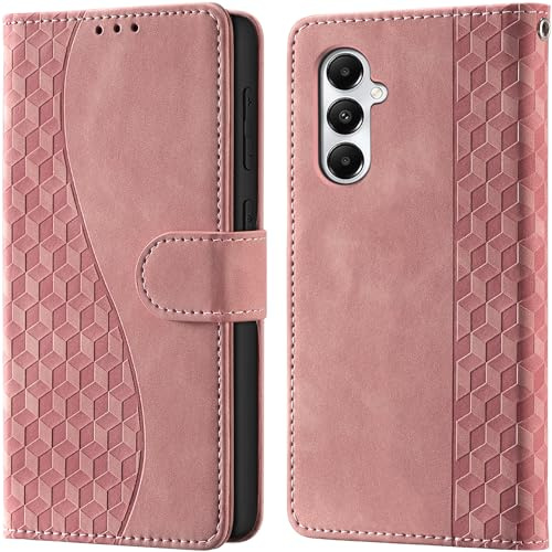 CaseGla Coque pour Samsung Galaxy A05s Portefeuille Rose | Blocage RFID, 3 emplacements cartes, fermeture magnétique, fonction support, étui à rabat pour Samsung A05s