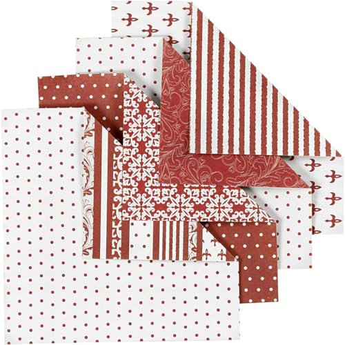 Origamipapier Sortiment Copenhagen 25520 by Vivi Gade von Creativ Company - Faltpapier für Falttechniken. 50 Blätter. 10 x 10 cm Größe, 80g/qm.