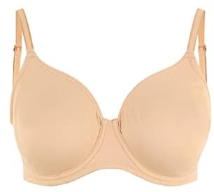 LASCANA Damen Perfect Basics T-Shirt BH, Beige (Skin 000), 100F