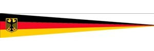 FRIP - XXL Langwimpel Deutschland mit Adler 38 x 250cm Wimpel Fahne 2te Wahl