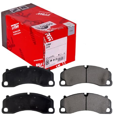 TRW GDB2089 Brake Pad Set of 4 Compatible for Porsche 911 (991) 2011-2020 Front Axle and Other Vehicles