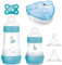 MAM Lot de 2 biberons anti-colique 160 ml et 260 ml // avec tétines tailles 1 et 2 // Boy Bears