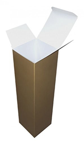 Gold Christmas Cardboard Wine Bottle Presentation Gift Boxes Qty 10 Boxes