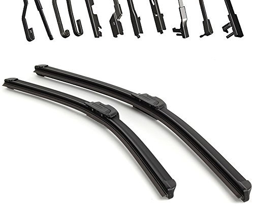 2X Ultra/Flat Scheibenwischer Wischerblatt GELENKLOS + Easy-Clip in 600/550mm