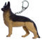 Miniblings Schäferhund Schlüsselanhänger Herrchen Hund 8x9cm - Handmade Modeschmuck I I Anhänger Schlüsselring Schlüsselband Keyring