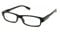 FG Essentials Foster Grant Porter Reading Glasses Strength Plus 3.00, Shiny Black