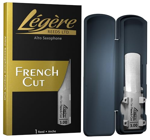 Légère Reeds - Alto Saxophone Reed, French Cut, Strength 3.00 (ASF3.00) - Premium Synthetic Woodwind Reed