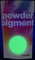 Hemway Pigment en poudre phosphorescent, fluorescent, lumineux, brille dans le noir Vert/jaune 100 g