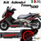 SET COMPLETO ADESIVI CARENA ROSSO FITS COMPATIBILE CON YAMAHA T-MAX 500 01-07