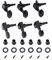 Bnineteenteam (3L 3R) Gitarren Mechaniken Zinklegierung Material Schwarz Stimmwirbel Folk/E-Gitarre Musikinstrumentenzubehör Zubehör Für Musikinstrumente