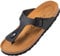 Palado Zehentrenner Damen Kos Matt – gefertigt in Spanien – weiche Veloursleder-Decksohle – mattes Obermaterial für dezente Eleganz Schwarz UK4,5 - EU37