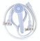 Double Tap Shower Head with Clamps - Bath Sink Shower Attachment for Bath Taps Shower Head Hose Spray Hair Dresser Pet Push On Mixer - for Round taps up to 2cm in Diameter 1.5-1.7m with Clamps