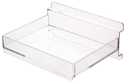 Acrylic Slatwall Shelf & Tray - 2 Way Display - Shop Fittings, Retail, Display & Storage (G155) (5)