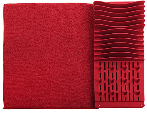 NAWA Home & Work Escurreplatos Bandeja Alfombrilla en Silicona | El práctico Drying Rack secador de Platos para su Cocina. Medidas 59,5x45 H.4 CM en una Sola Pieza