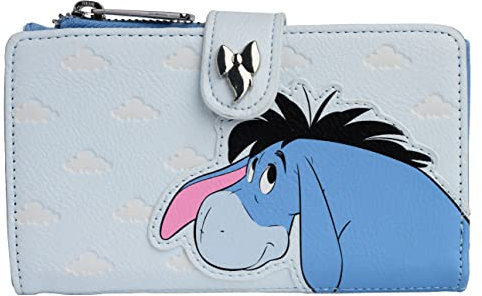 Loungefly Disney Eeyore Wallet Snap Flap Clutch, Blau