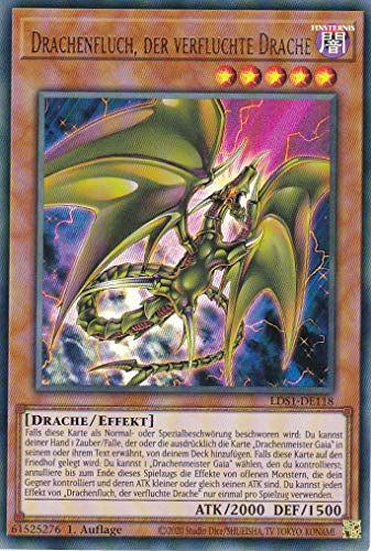 LDS1-DE118 - Drachenfluch, der verfluchte Drache - Ultra Rare - Deutsch - 1. Auflage