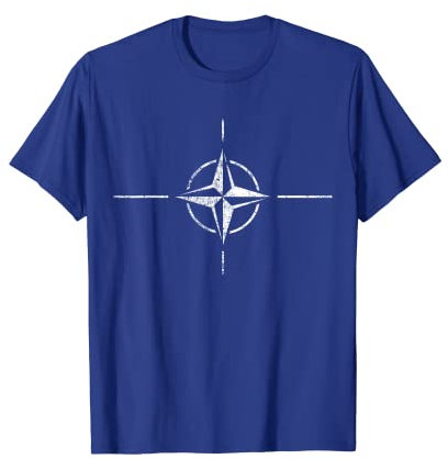Nato Flagge Trend Vintage Design T-Shirt