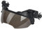 Fast Airsoft Taktischer Helm, mit Visier, Vollgesichtsschutz, Helmabdeckung, Taschenlampe, Blinklicht, Sturmhaube, für Paintball-Schießereien, Riot Action Kriegsspiele,Visor bk