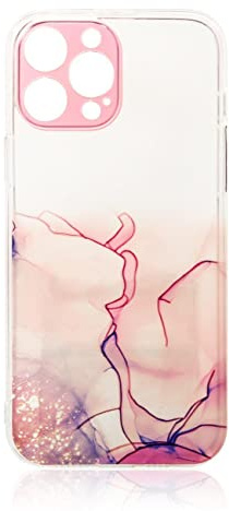 COFI 1453 Design Marble Case Handy-Hülle Cover mit Marmormuster Kameraschutz kompatibel mit Samsung Galaxy A13 5G Pink