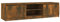 vidaXL Meuble TV Armoire Basse Centre de Divertissement Armoire Média Salon Salle de Séjour Intérieur Chêne Fumé 140x40x35,5 cm Bois d'Ingénierie